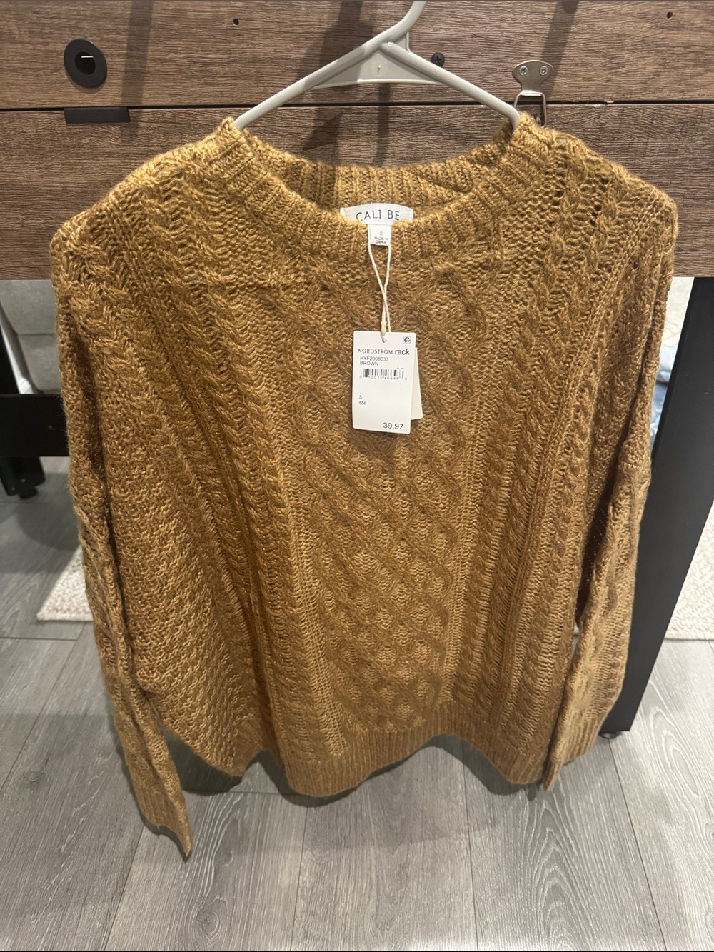 Cable Knit Crewneck Sweater